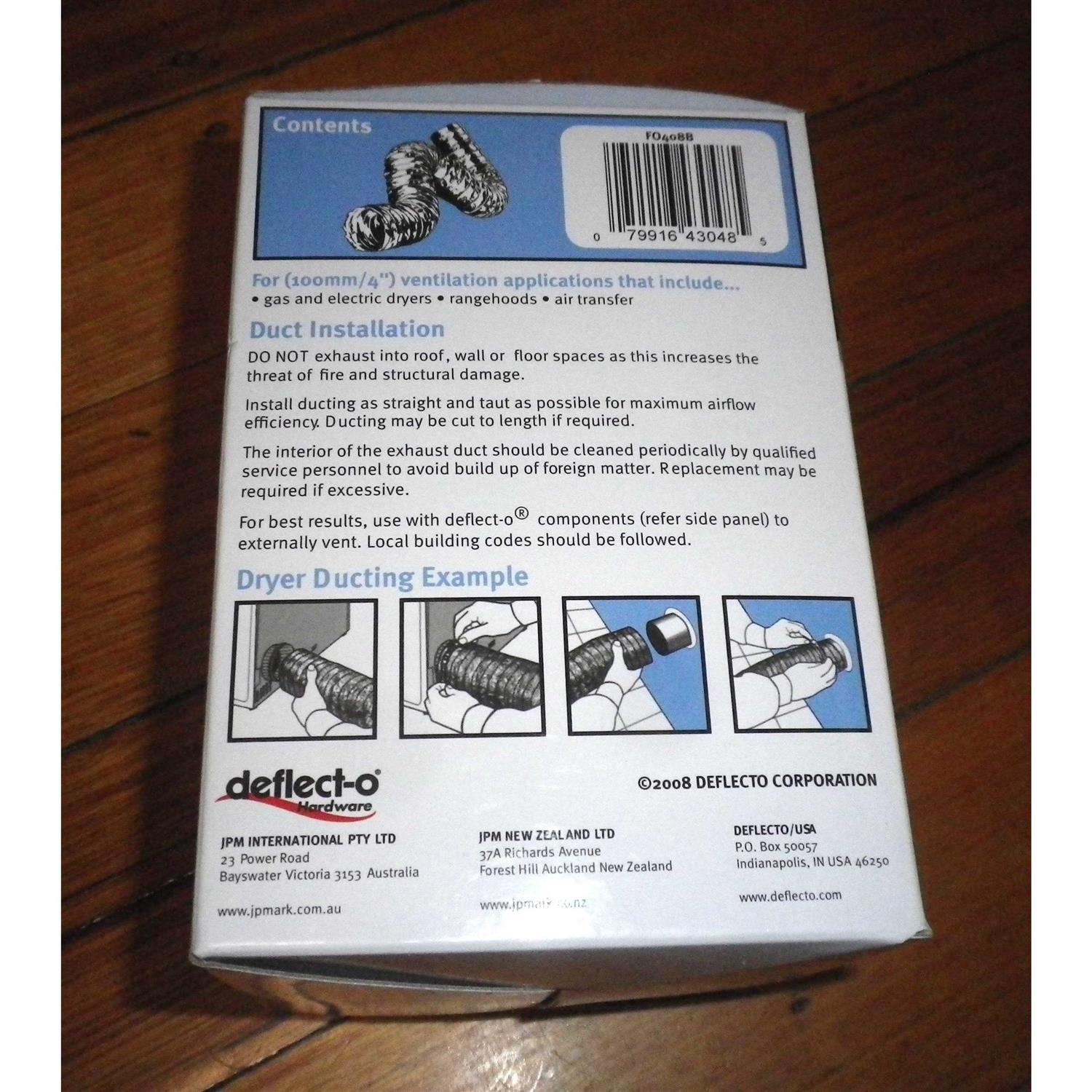 Deflecto F0408B Aluminum Flex Duct - Image 4