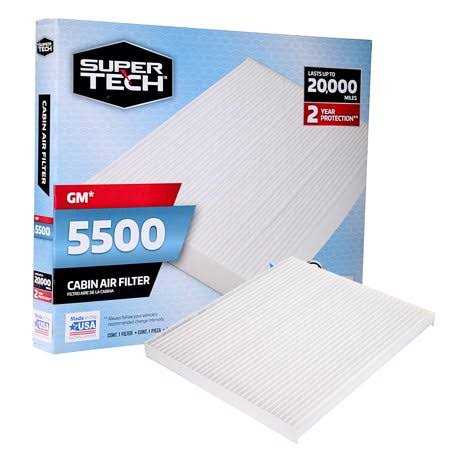 Supertech Cabin Air Filter 5500 Replacement Cabin Air/Dust Filter for GM Fits select - Image 3
