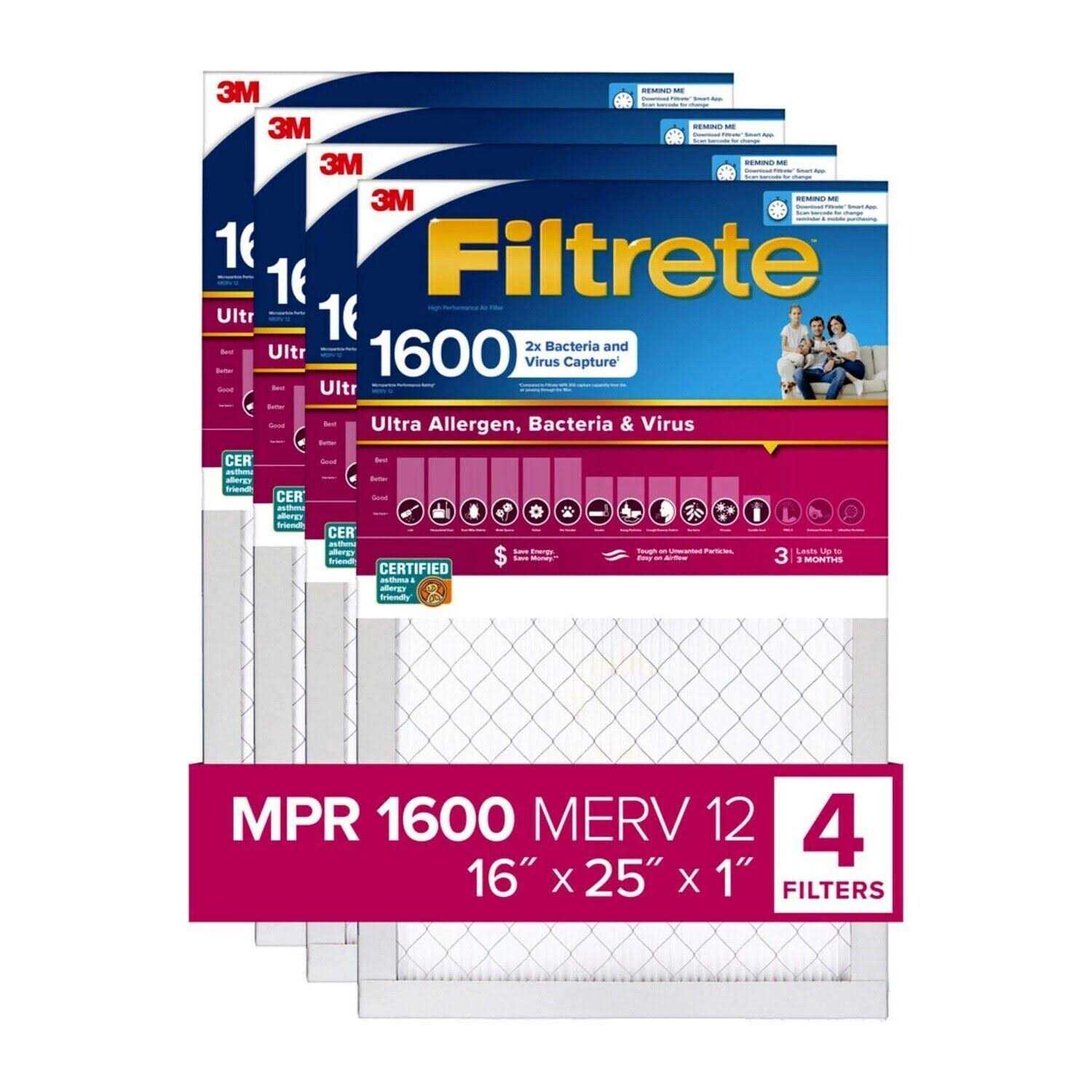 Filtrete Ultra Allergen 2X Bacteria Virus Filter - Image 4