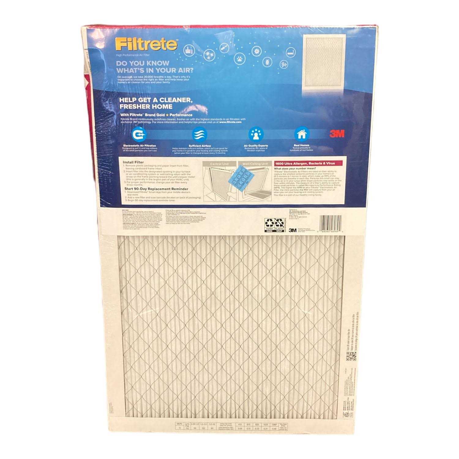 Filtrete Ultra Allergen 2X Bacteria Virus Filter - Image 5