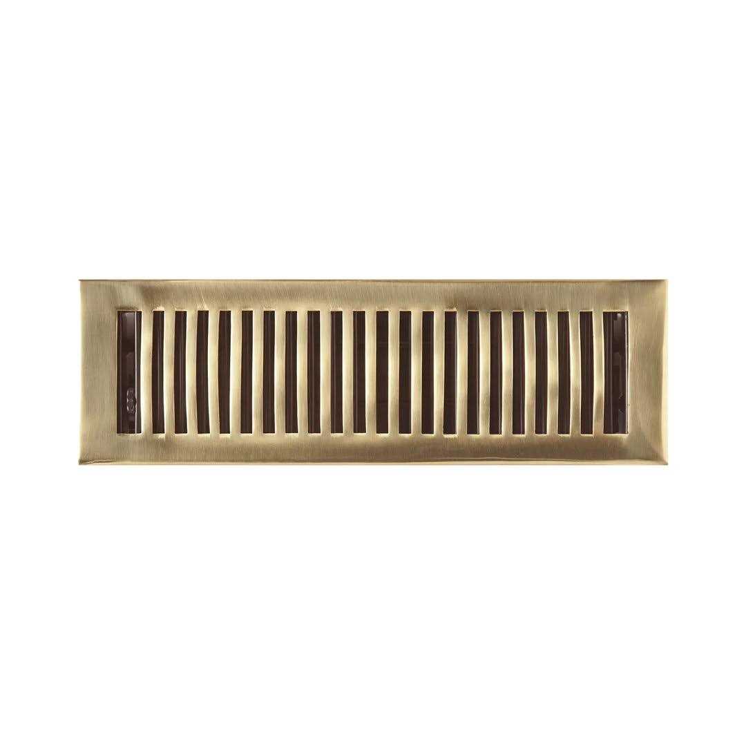 Signature Hardware Modern Brass Floor Register - Image 4