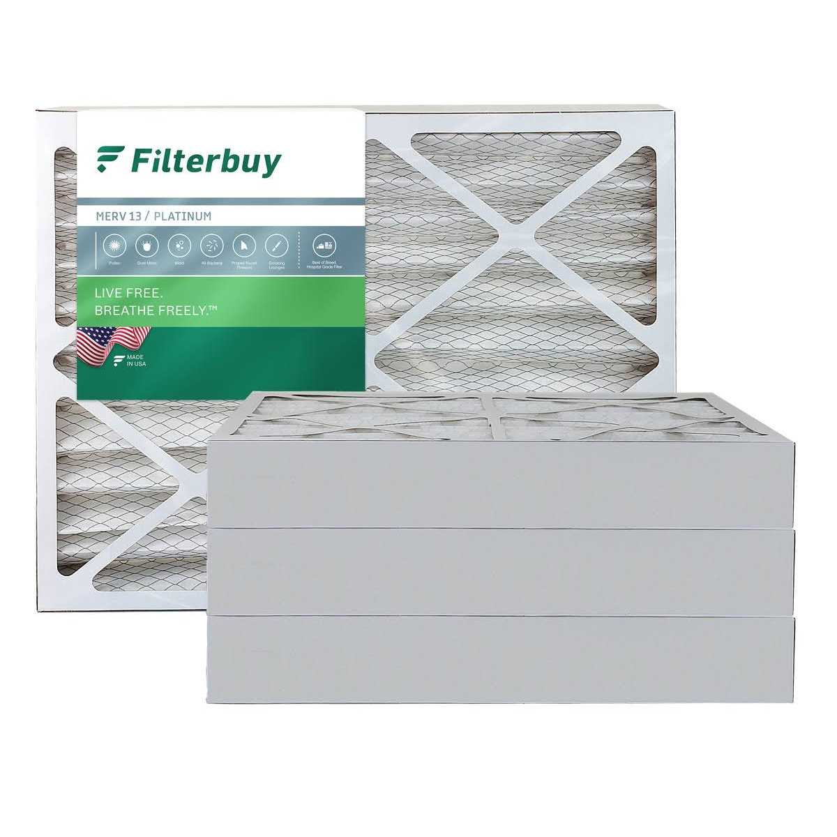 AFB Platinum MERV 13 Pleated AC Furnace Air Filter. Pack of 4 Filters. 100% produced in The USA - Image 5