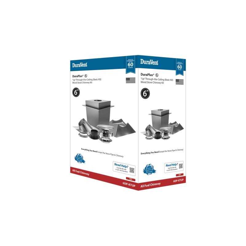 DuraVent 6DP-KTUP 6 in. Up Through the Roof Kit - Image 3