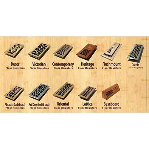 Decor Grates SPH410-NKL Scroll Floor Register - Image 3