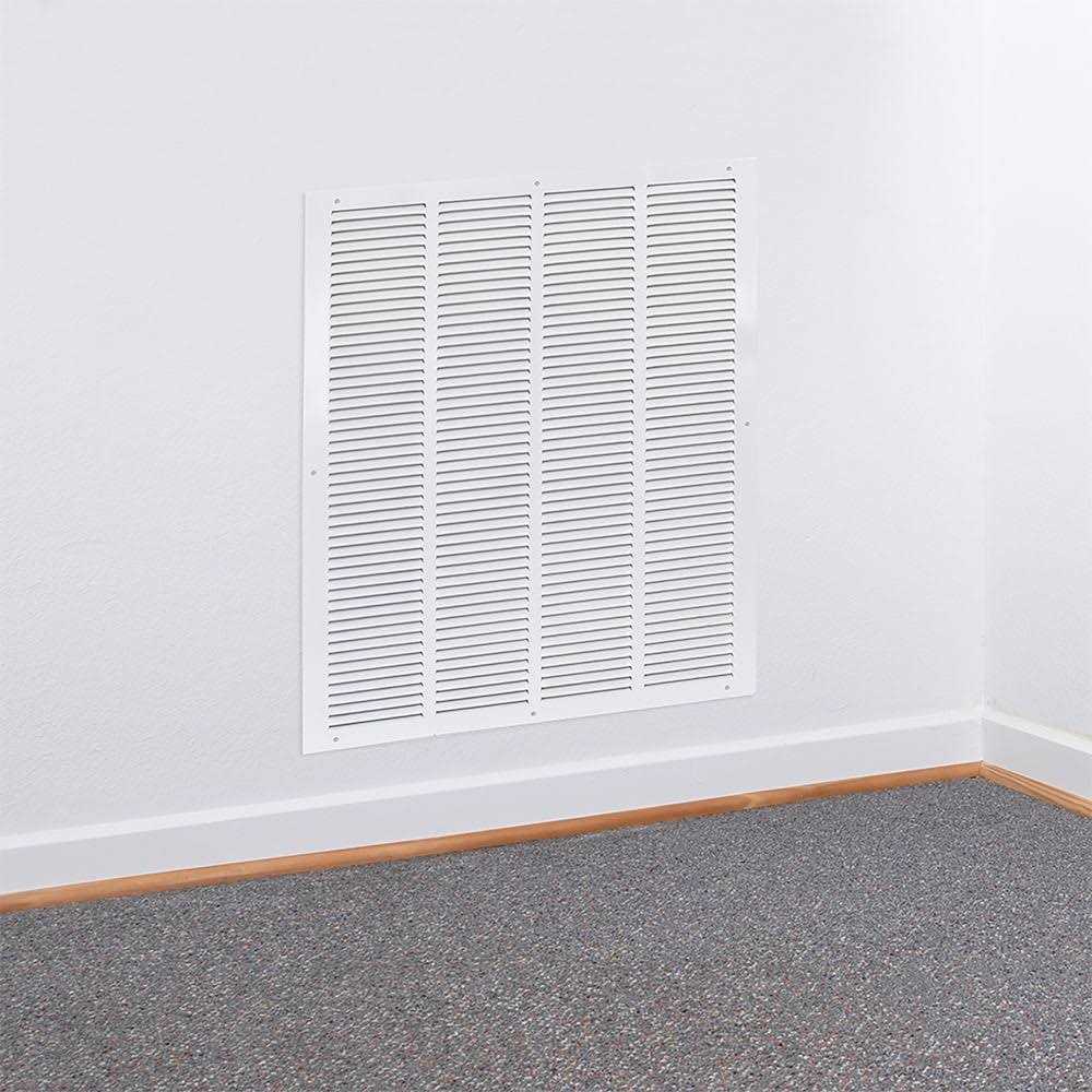 EZ-FLO Steel White Sidewall/Ceiling Return Air Grille - Image 4