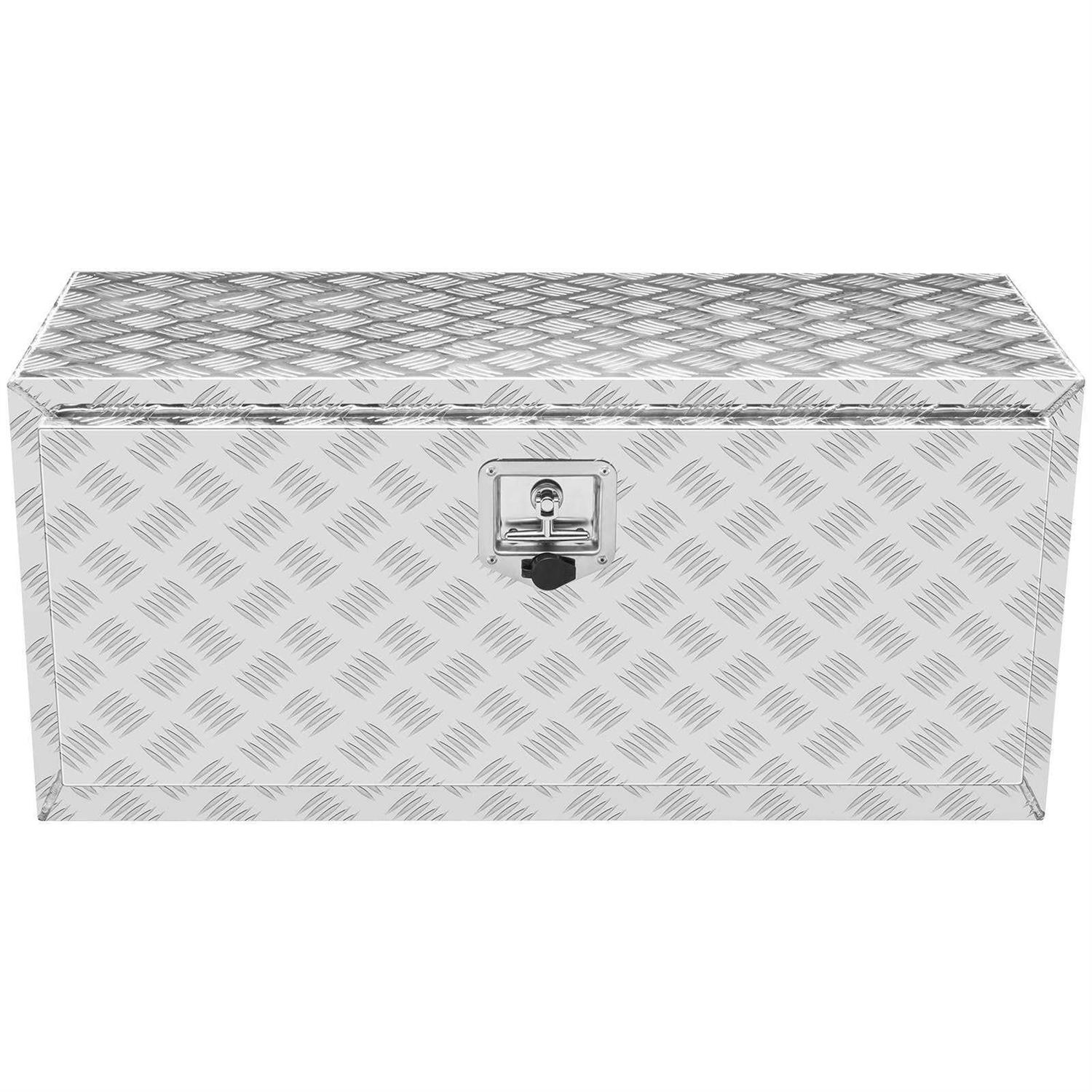VEVOR Underbody Truck Box Pickup Storage Box, Heavy Duty Aluminum Diamond Plate Tool Box with Lock and Keys - Image 4