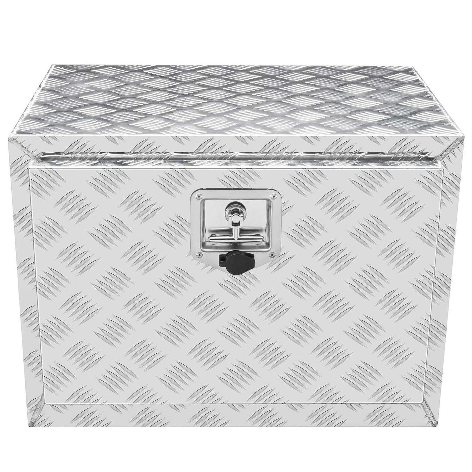 VEVOR Underbody Truck Box Pickup Storage Box, Heavy Duty Aluminum Diamond Plate Tool Box with Lock and Keys - Image 5