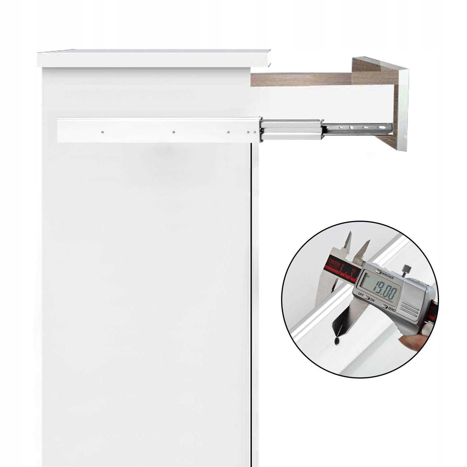 VEVOR Drawer Slides 1 Pair Locking Drawer Slides 500lbs Load Capacity Heavy Duty Drawer Slides - Image 3