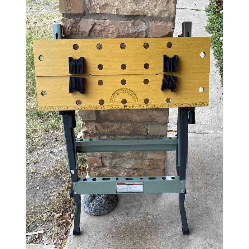 Folding Clamping Workbench with Movable Pegs - Image 3