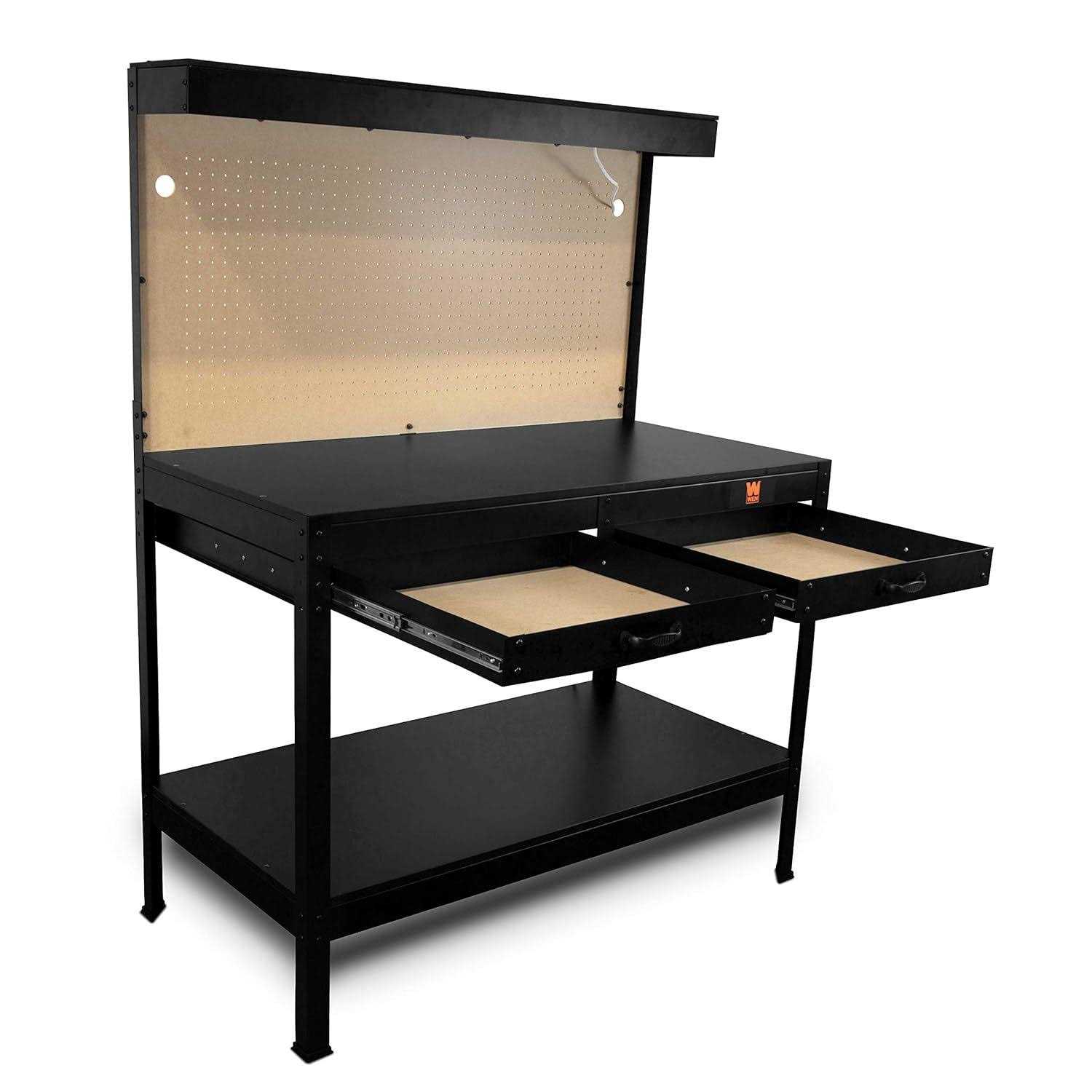 WEN 48-Inch Workbench with Power Outlets and Light - Image 5
