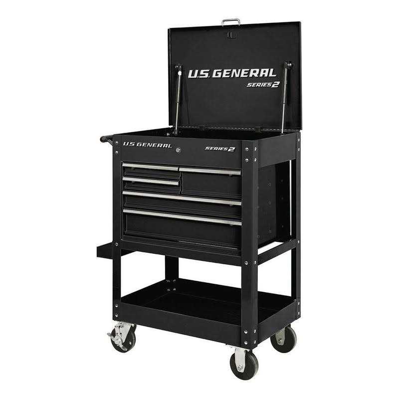 U.S. General 30 in. 5 Drawer Mechanic&S Cart - Image 5