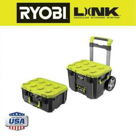 RYOBI LINK Rolling Tool Box with LINK Medium Tool Box