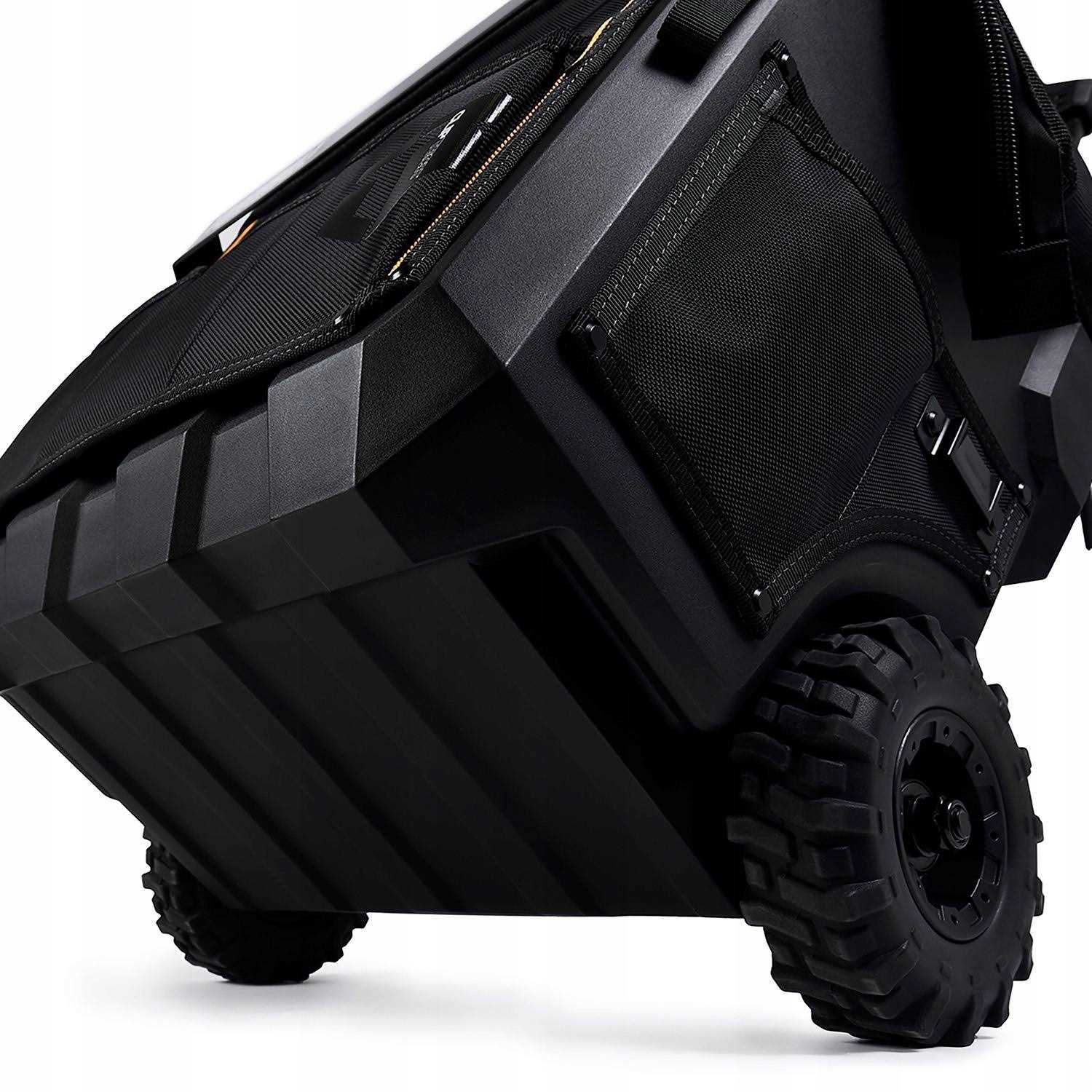 Toughbuilt XL Rolling Massive Mouth 18 Tool Bag in Black - Image 4