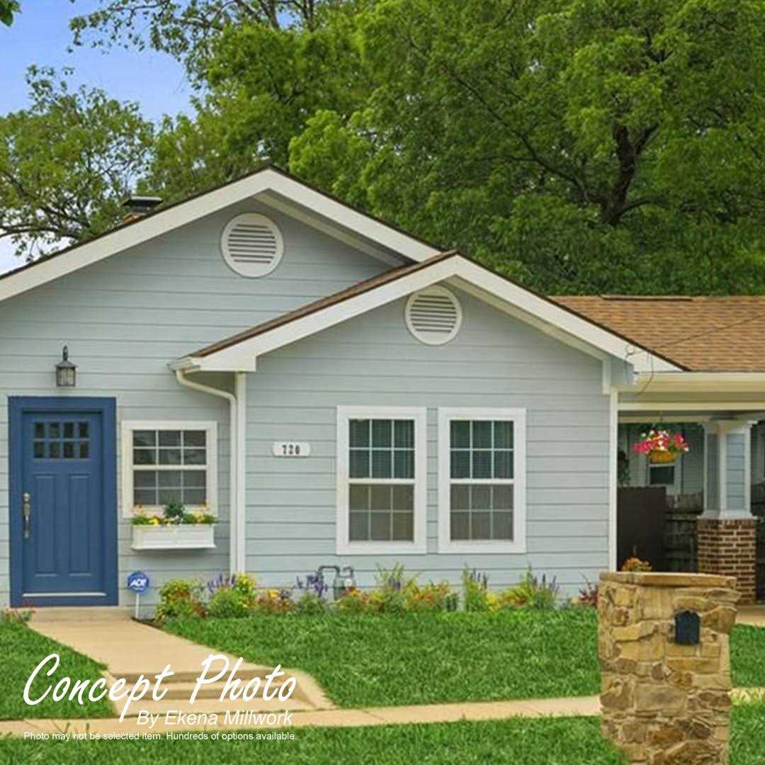 Rectangle Surface Mount Functional Brickmould Frame PVC Gable Vent Ekena Millwork GVPVE - Image 4