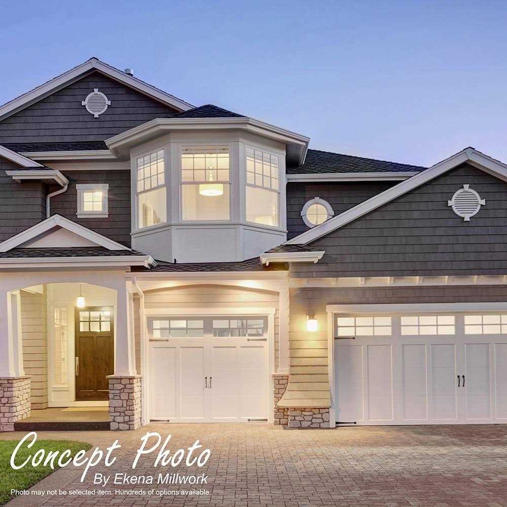 Rectangle Surface Mount Functional Brickmould Frame PVC Gable Vent Ekena Millwork GVPVE - Image 5