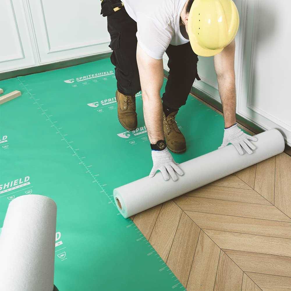 Spriteshield 39 x 100' Heavy-Duty Temporary Floor Protection for Construction & Renovation