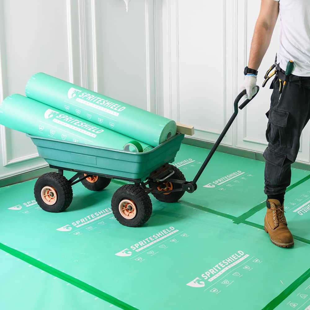 Spriteshield 39 x 100' Heavy-Duty Temporary Floor Protection for Construction & Renovation - Image 3