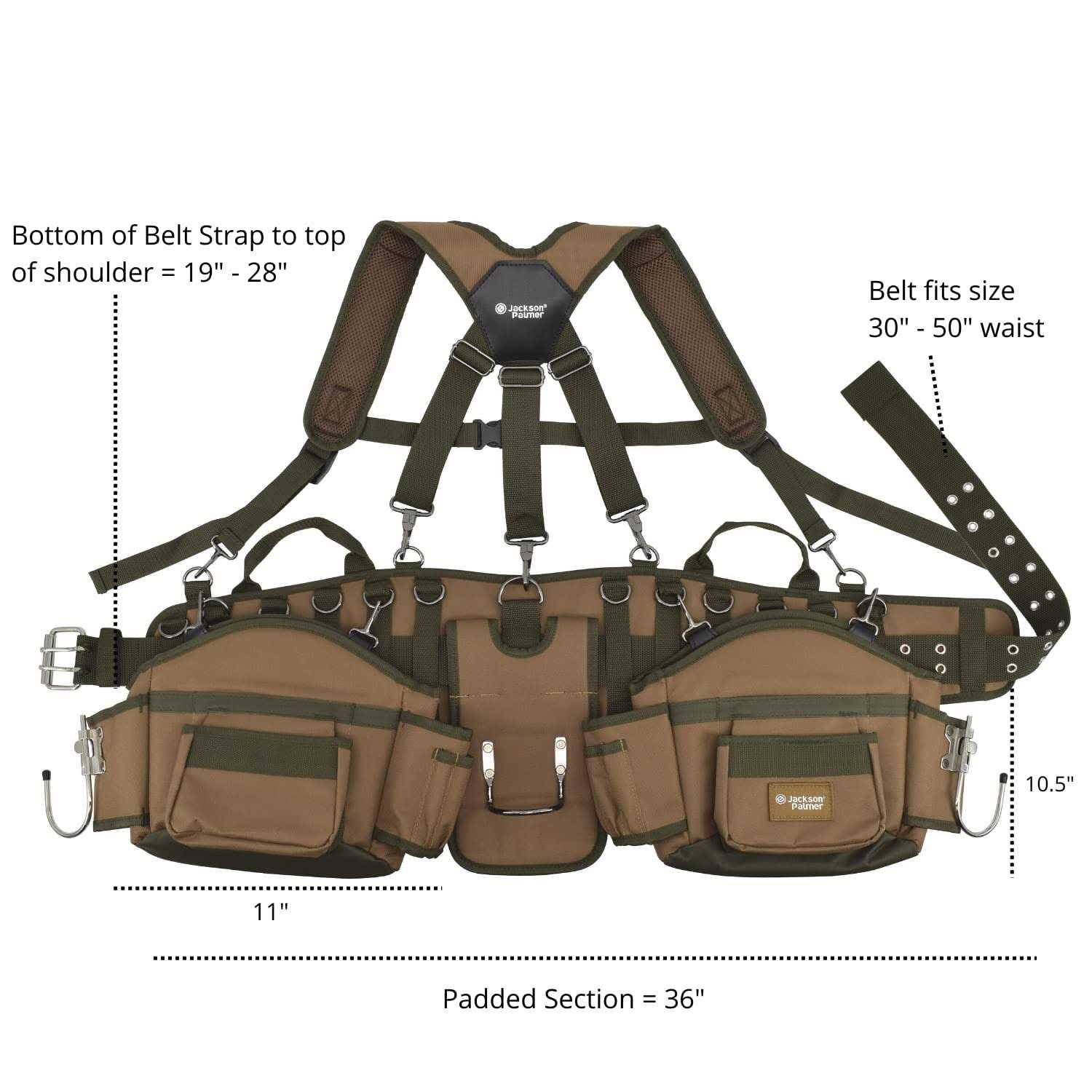 Jackson Palmer Professional Tool Belt - Image 2