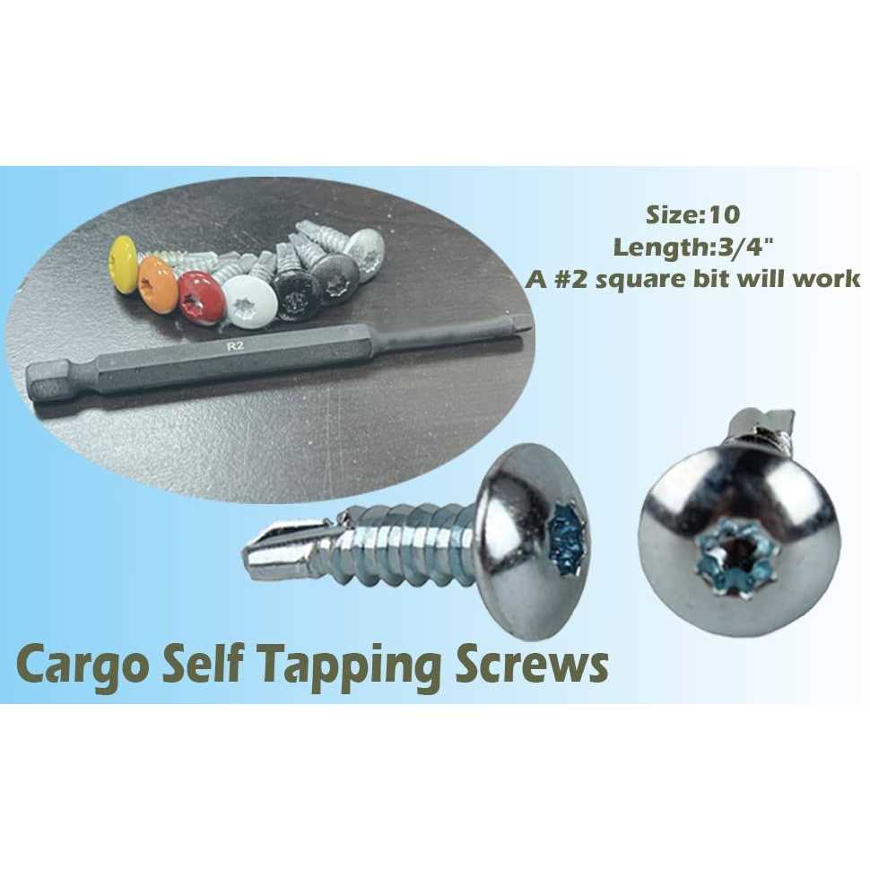 Trailer Exterior Self Tapping Screws Oem #10 x 3/4 Enclosed Car Hauler Self Tapping Screws/Self Tapping Sheet Metal Screws-150 Pack - Image 4