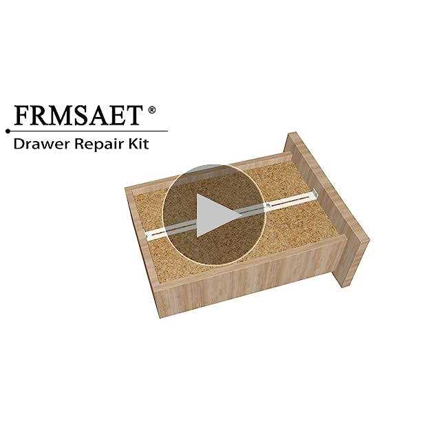 FRMSAET Drawer Repair Kit Used to Reinforce and Repair Wooden/MDF/Chipboard Drawers Cabinet Reinforcement Heavy Duty Steel Hardware Furniture - Image 3