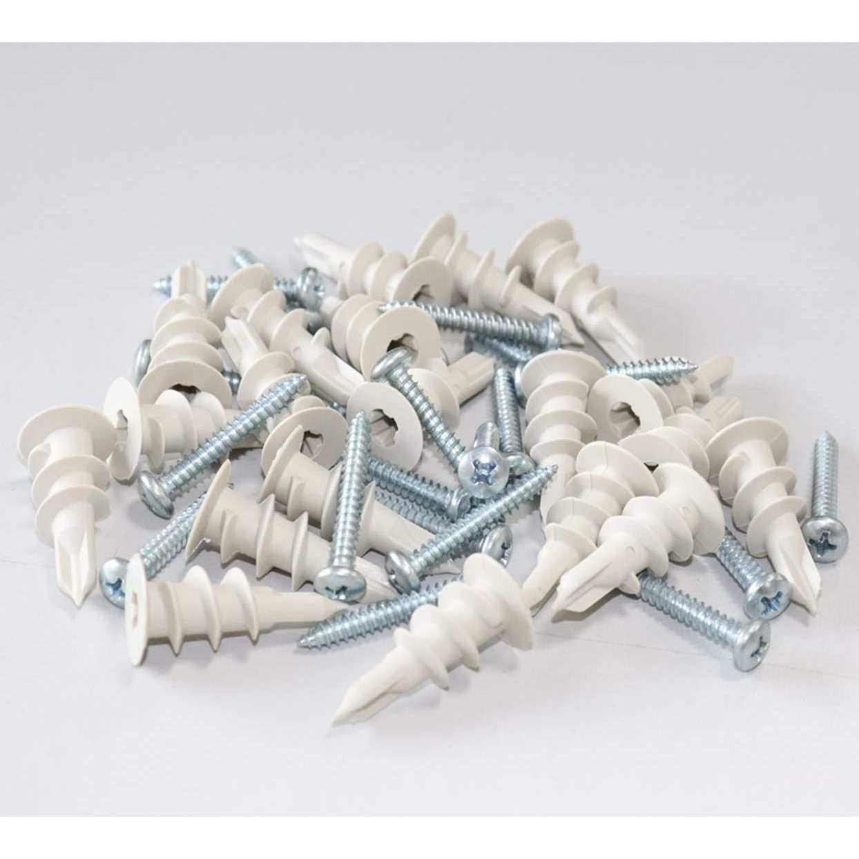 Self Drilling Drywall Plastic Anchors with Screws - Image 4