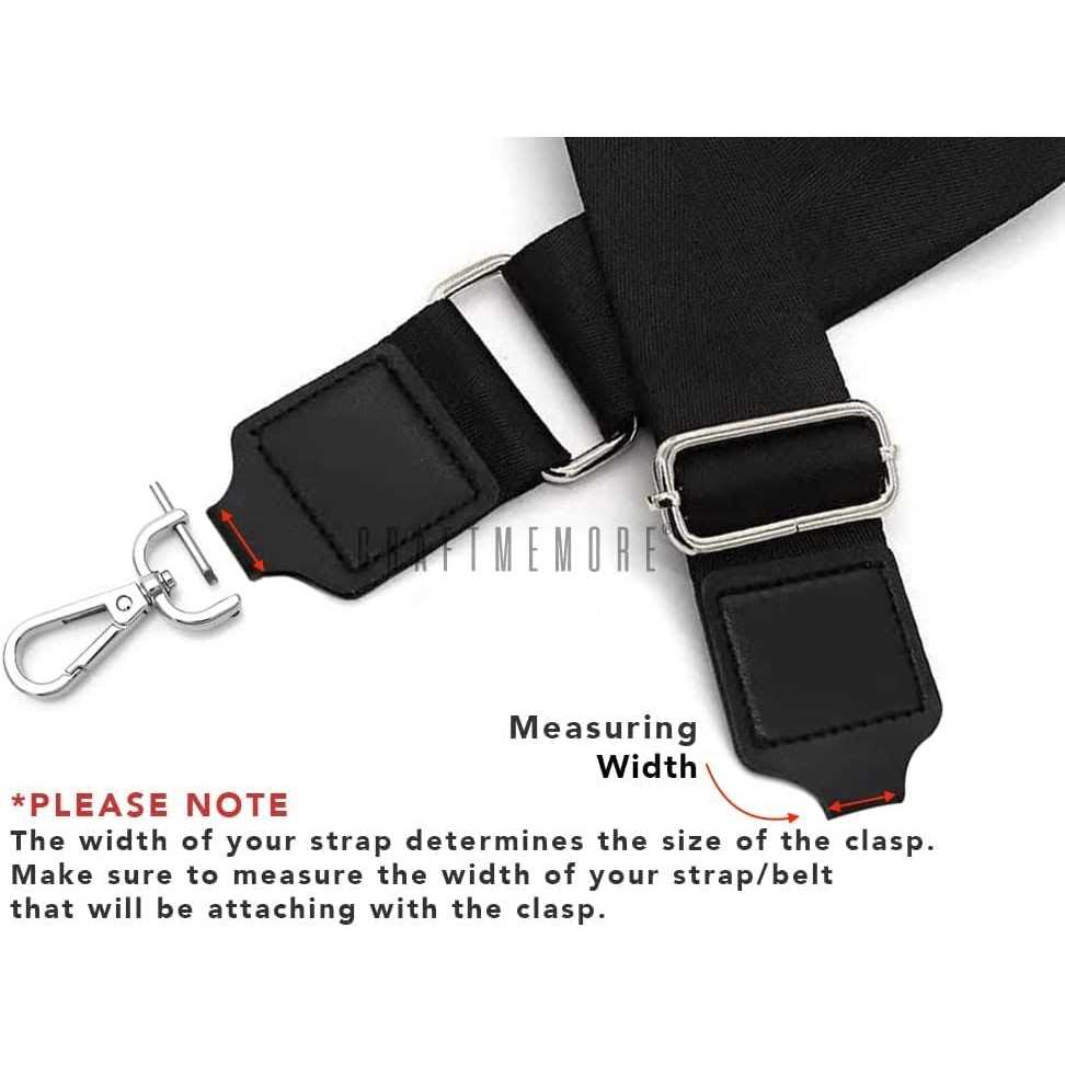 CRAFTMEMORE 2pcs Detachable Snap Hook Swivel Clasp w/Screw Bar Vt493 Bag Strap Hardware Replacement - Image 3