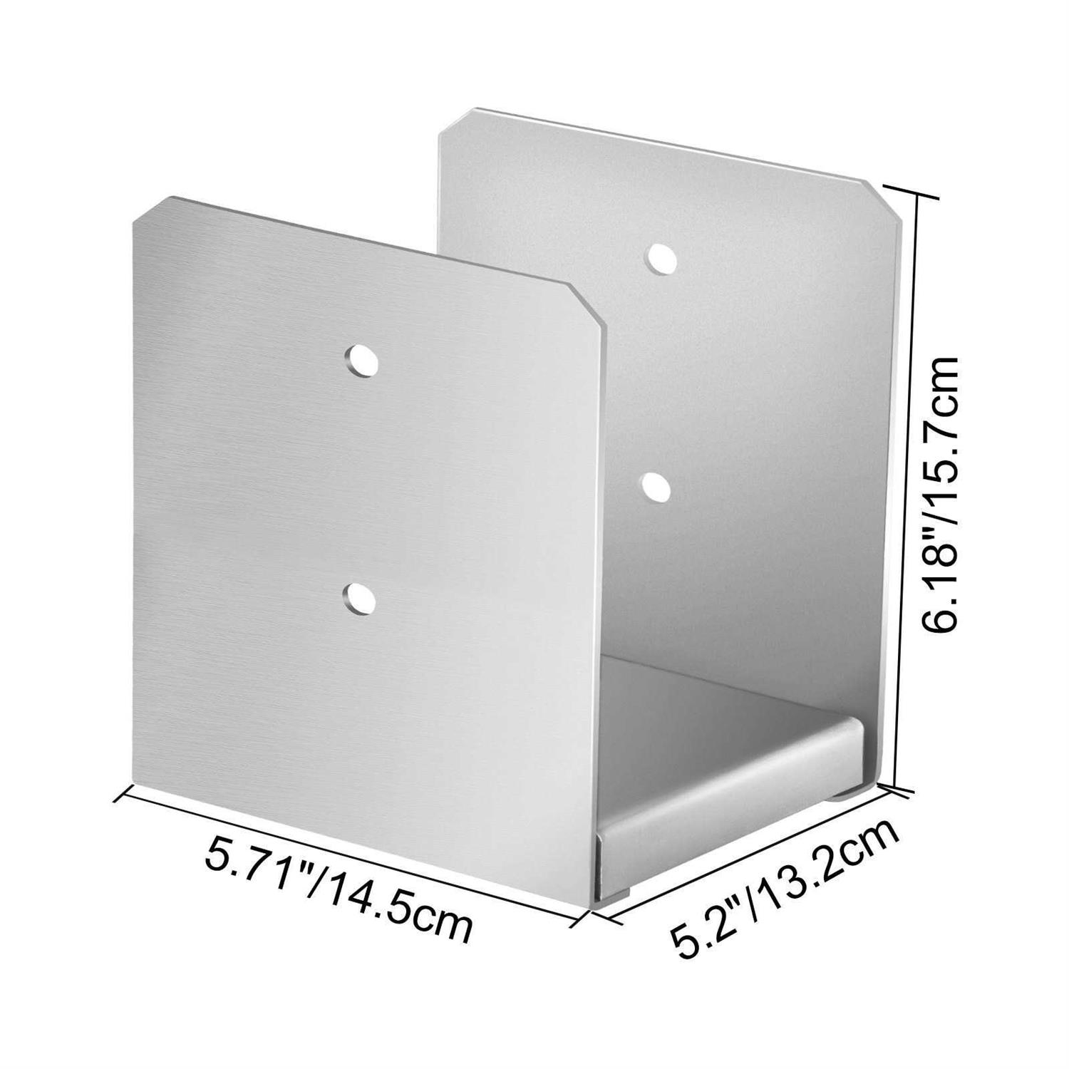 VEVOR Standoff Post Base Stainless Steel Adjustable Post Base Post Anchor with Fiber Drawing - Image 3
