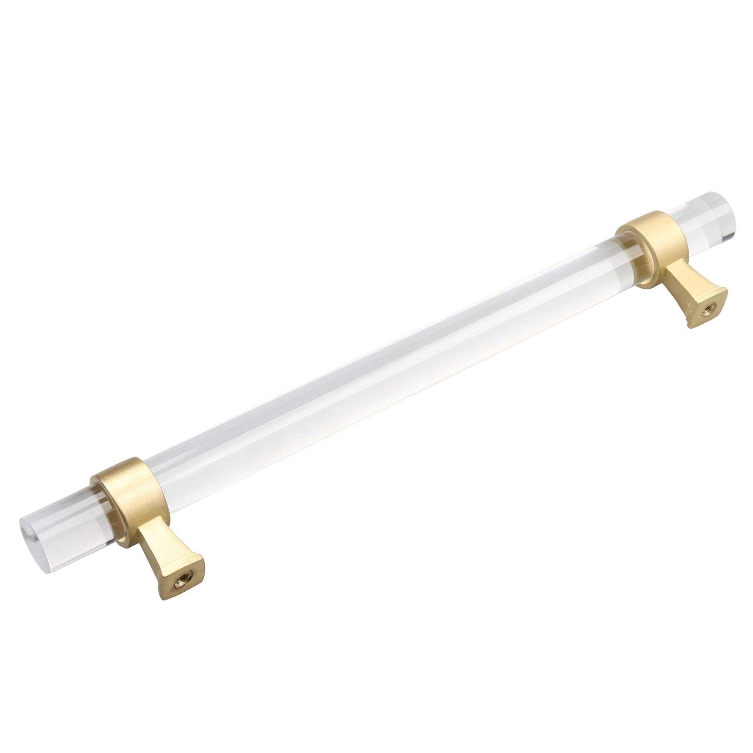 GlideRite Clear Acrylic Cabinet Pulls Satin Gold