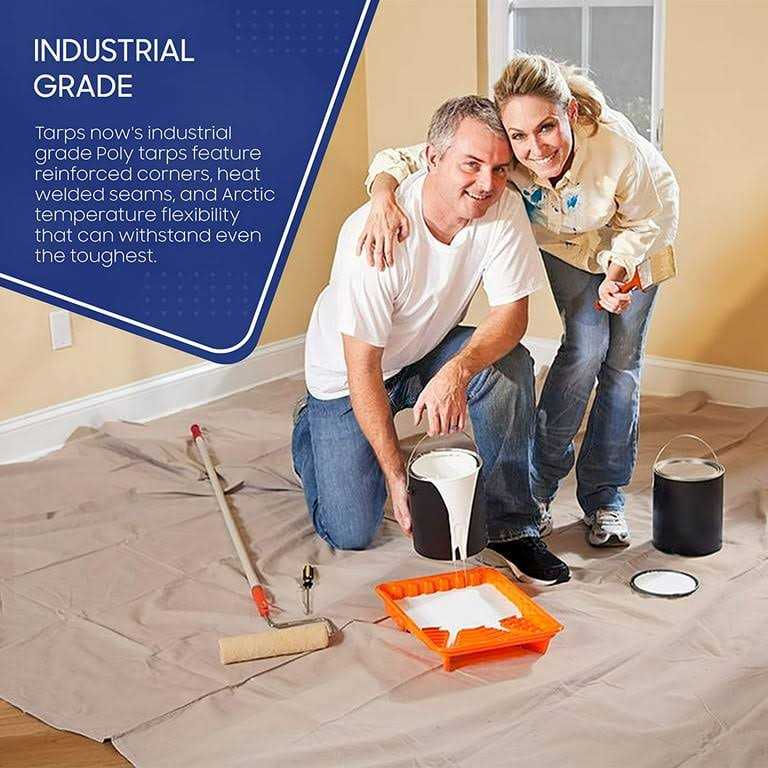 Tarps Now Waterproof Poly Tarps 12 Mil Tarp Cover with Grommets - Image 4