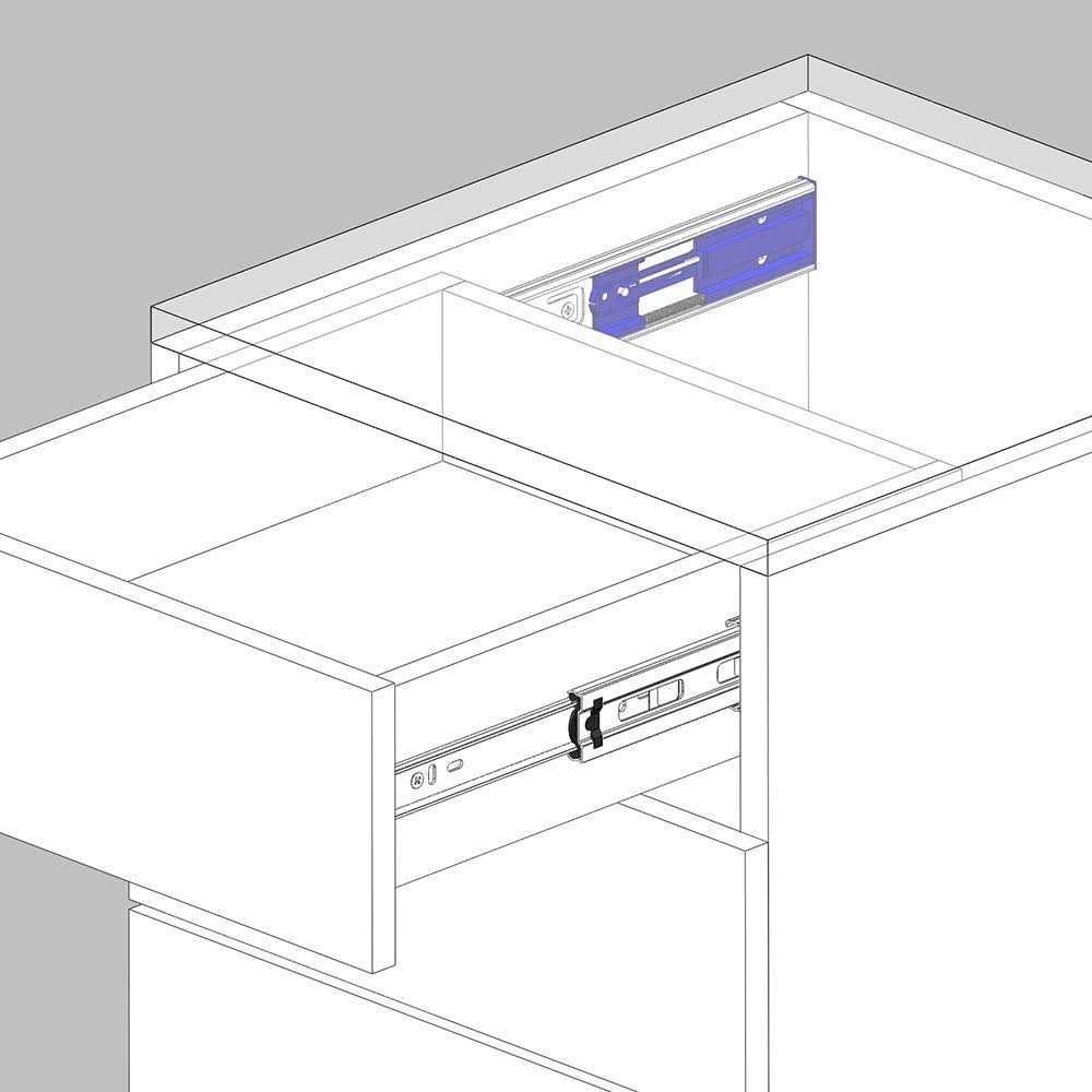 Tobinice 6 Pairs Hardware 3-Section Side Mount Soft Close Full Extension Ball Bearing Drawer Slides,100 LB Capacity Drawer - Image 5