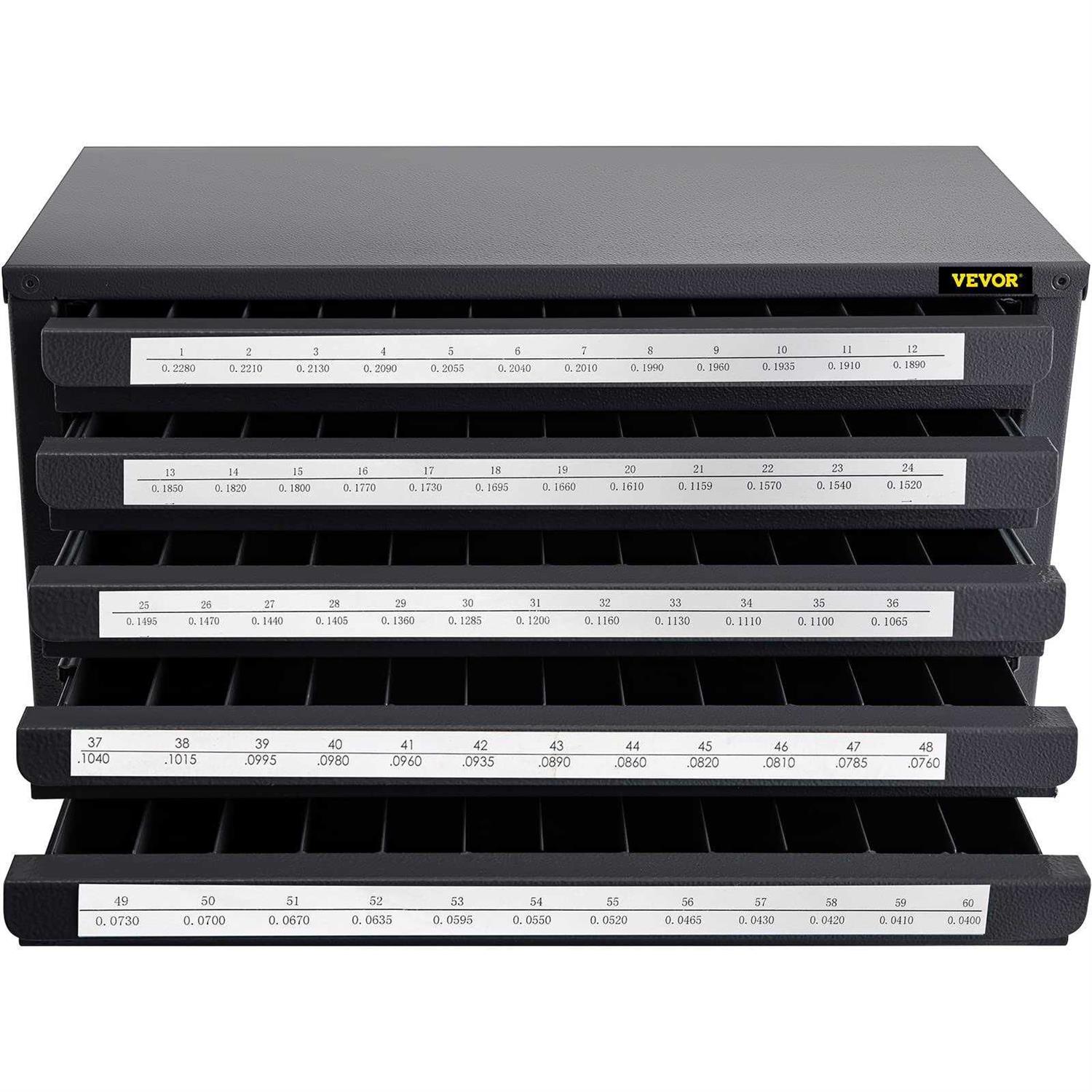 VEVOR Drill Bit Dispenser Cabinet Five-Drawer Drill Bit Dispenser - Image 5