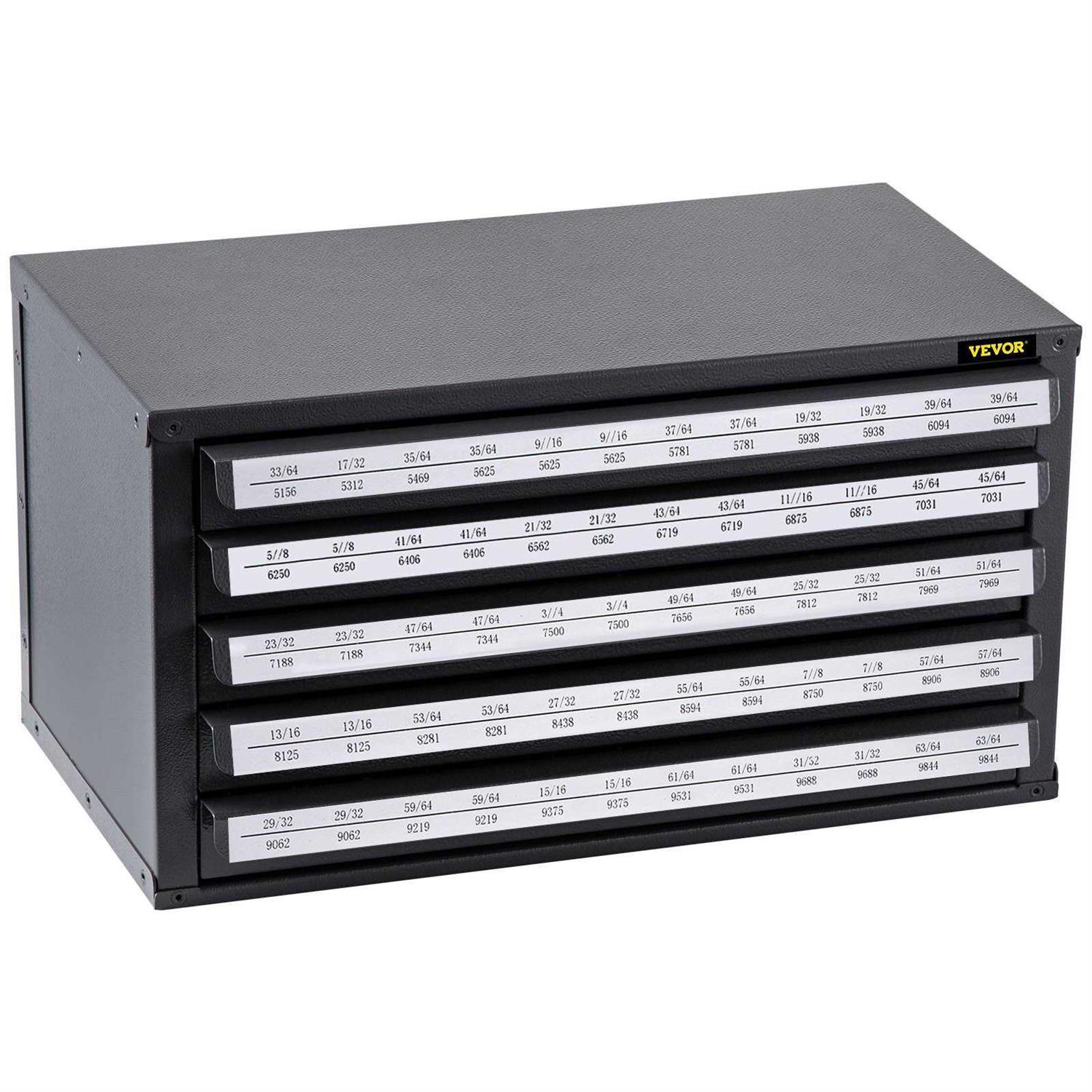 VEVOR Drill Bit Dispenser Cabinet Five-Drawer Drill Bit Dispenser - Image 3