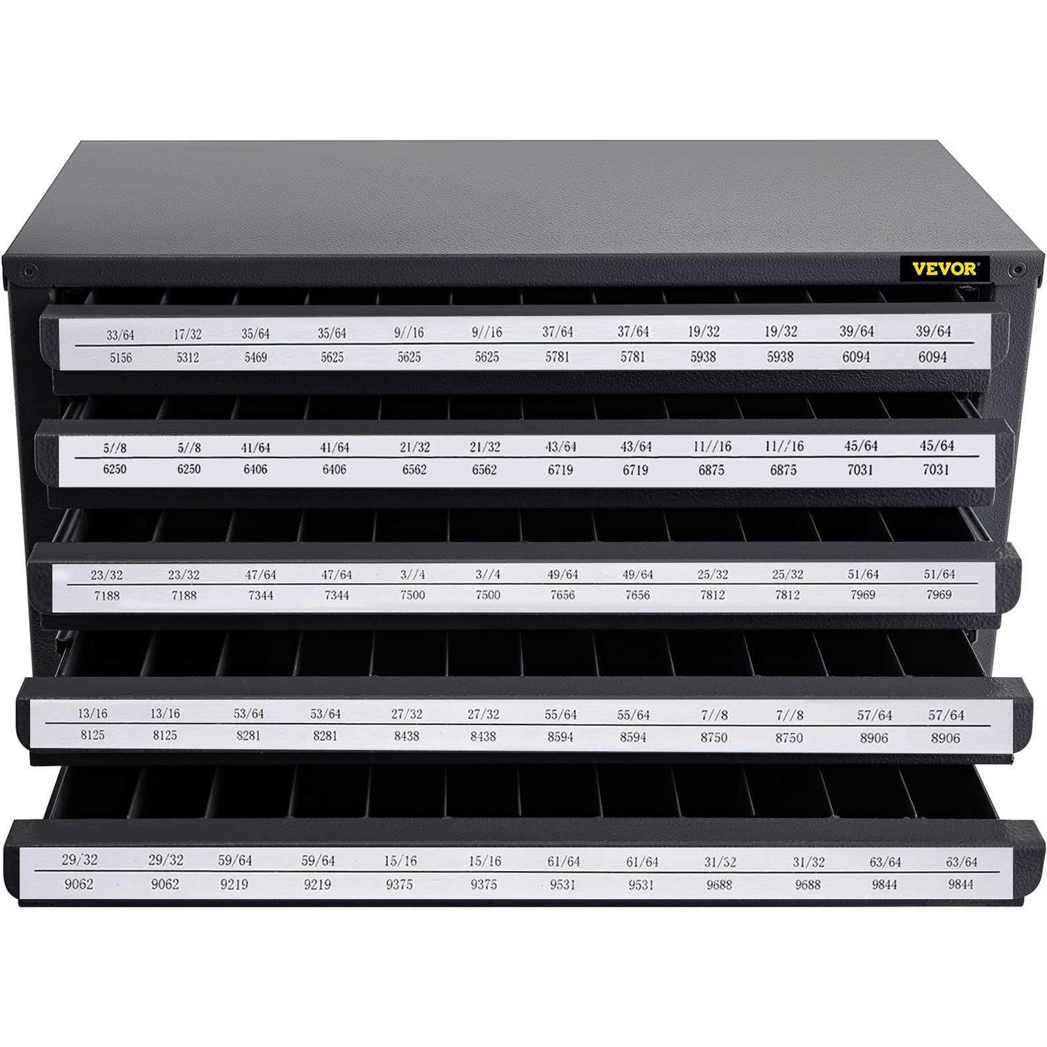 VEVOR Drill Bit Dispenser Cabinet Five-Drawer Drill Bit Dispenser - Image 4