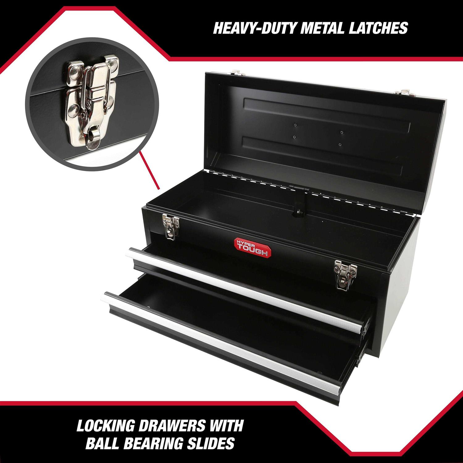 Hyper Tough 20-inch 2-Drawer Tool Box - Image 4