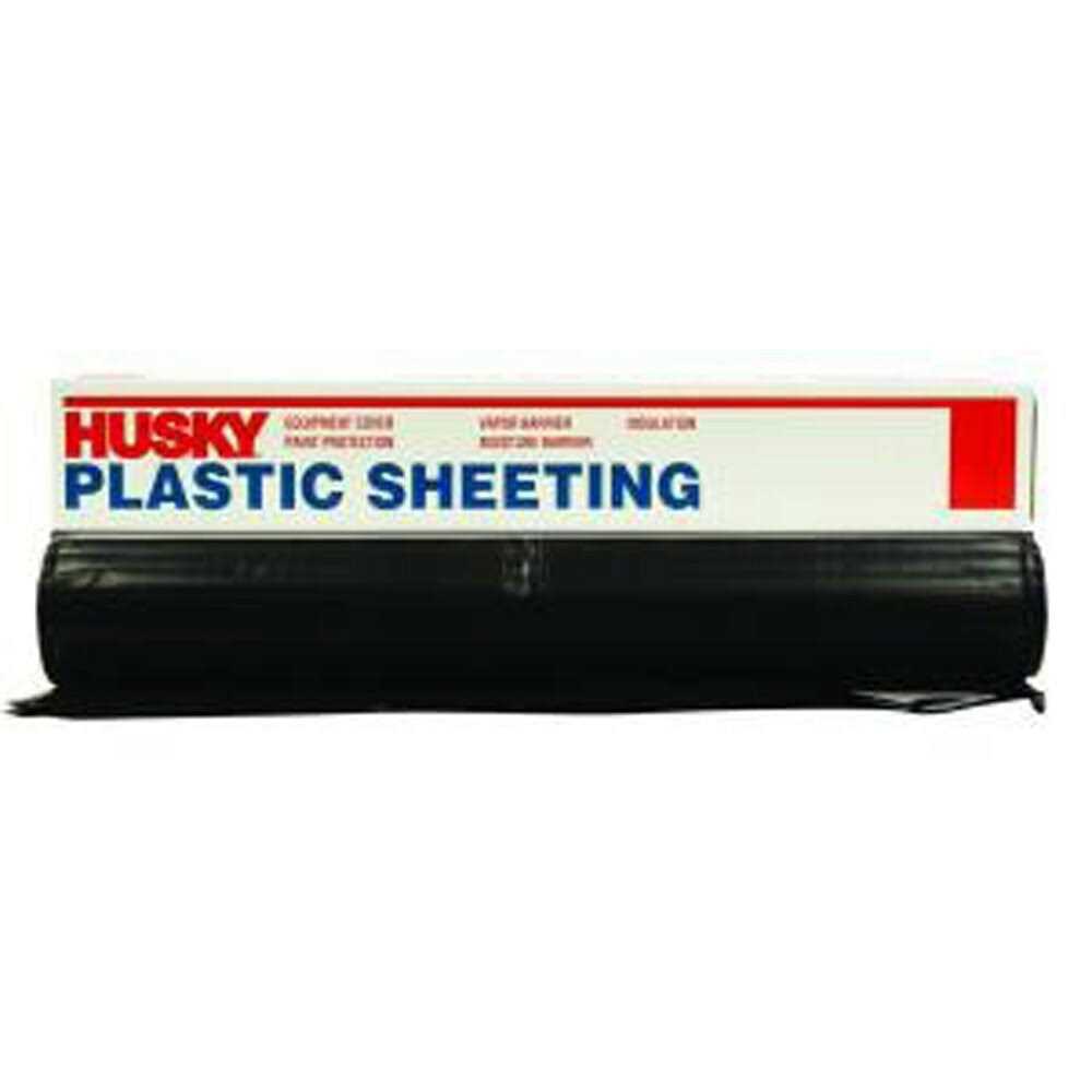 Husky Plastic Sheeting Black 4ml 12ft x 100ft - Image 2
