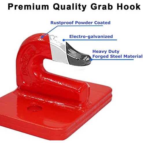 COSYONALL Tractor Bucket Hook 3/8 Heavy Duty Tractor Grab Hooks - Image 3