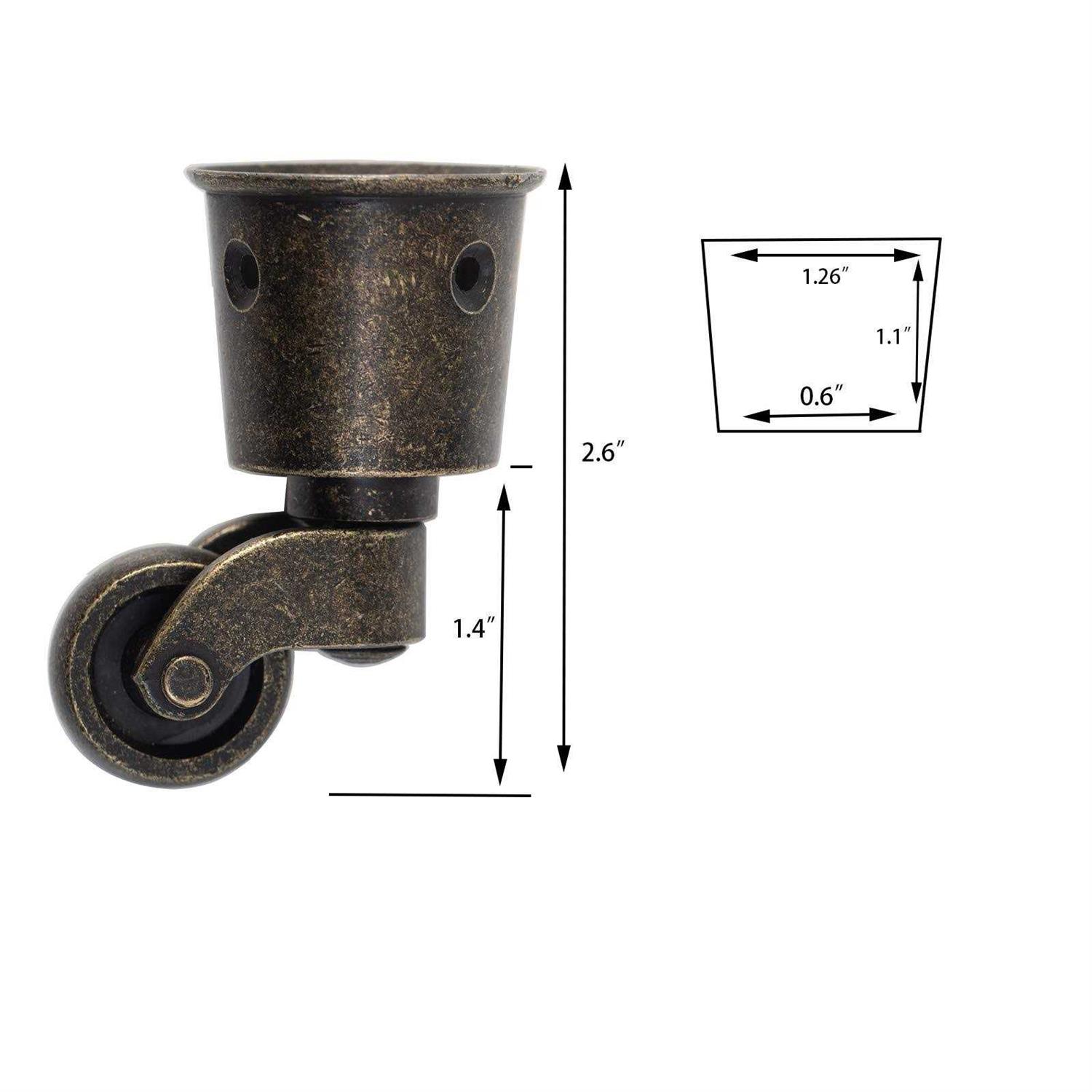 Furniture Wheel Dia Swivel Round Cup Caster - Image 3