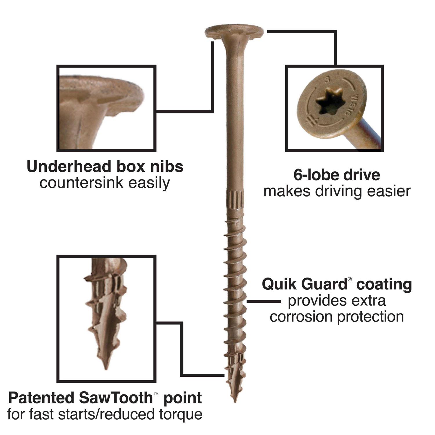 Simpson Strong Tie Tan Drive Framing Screws SDWS - Hardware&Tools ...