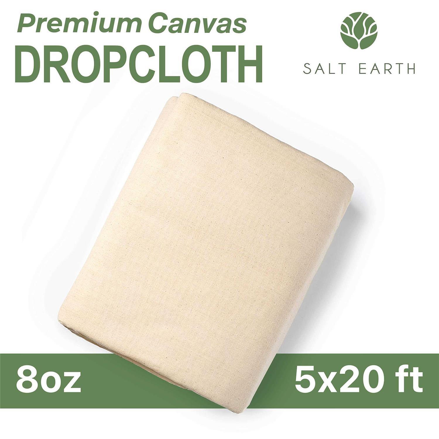 Salt Earth Canvas Drop Cloth Reusable Cloth for Outdoor and Indoor use 100% Recycled Cotton Nature Friendly - Image 3
