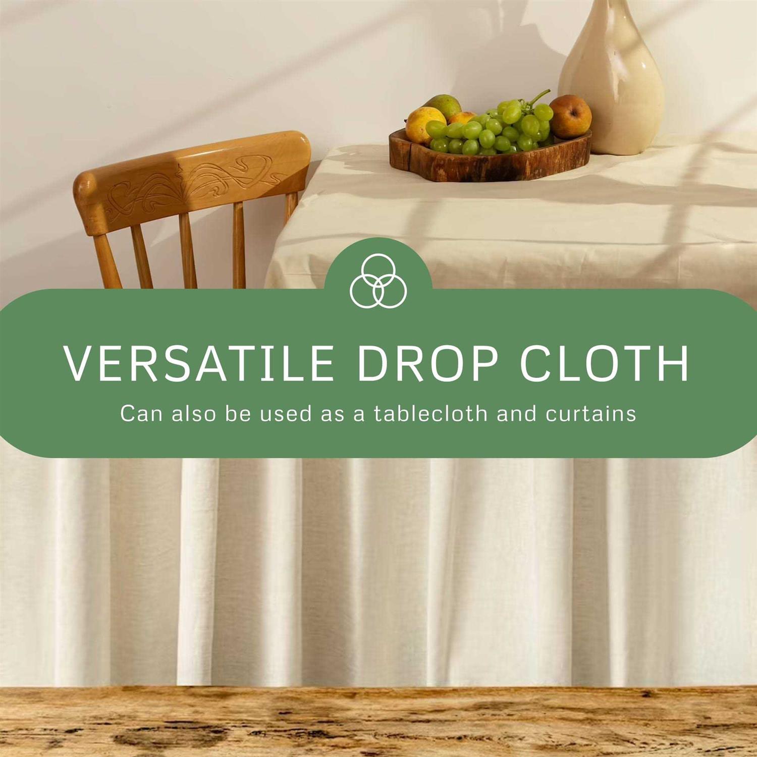 Salt Earth Canvas Drop Cloth Reusable Cloth for Outdoor and Indoor use 100% Recycled Cotton Nature Friendly - Image 4