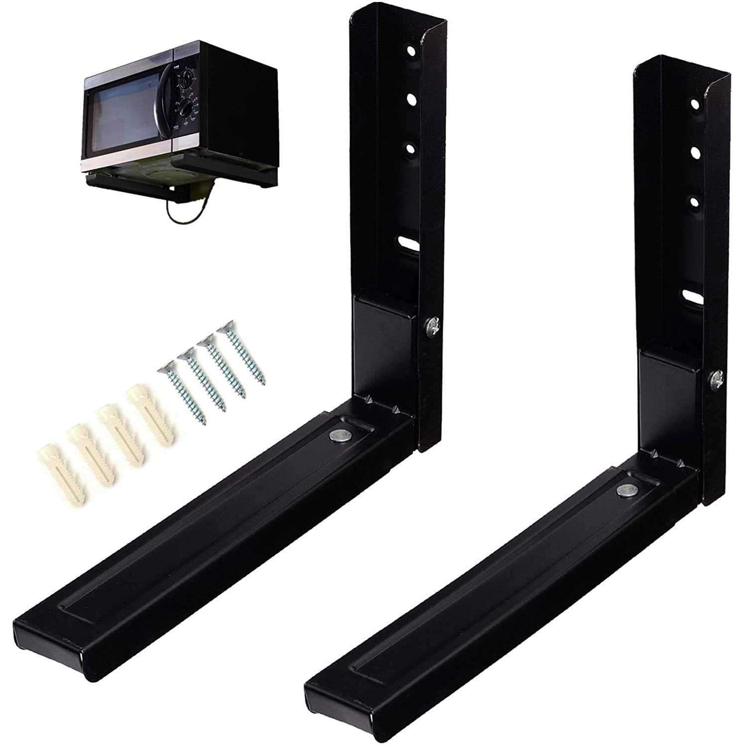 Microwave Wall Mount Brackets Foldable Arm Adjustable Extensible Wall Hanging M