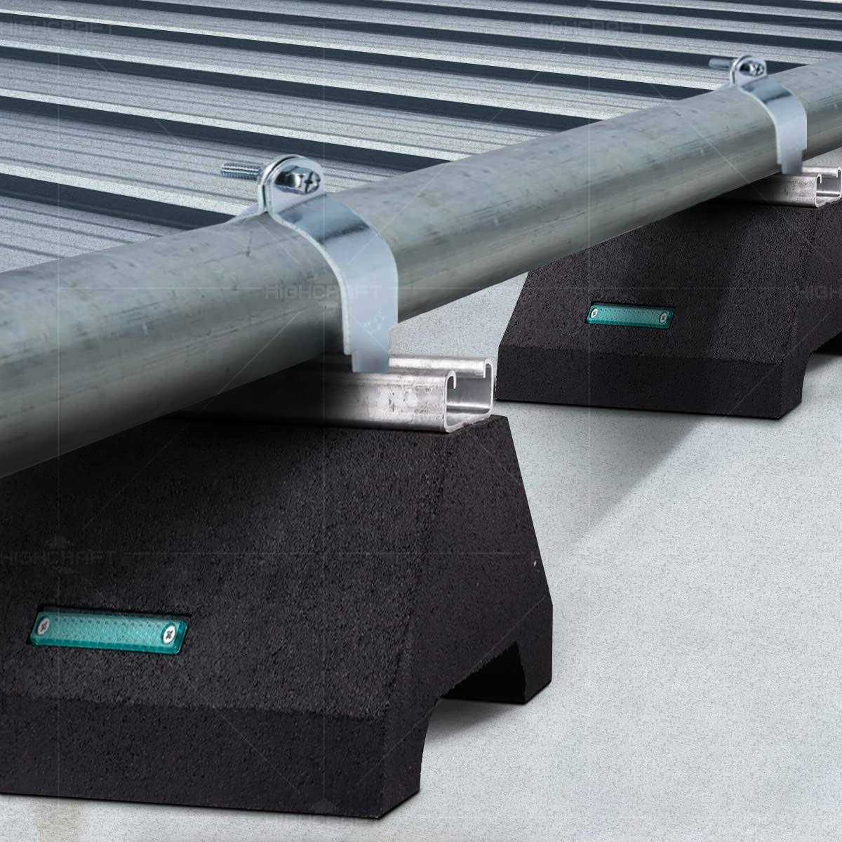 Highcraft cst-10t Rooftop Pipe Support Block with Galvanized Steel Strut - Image 2