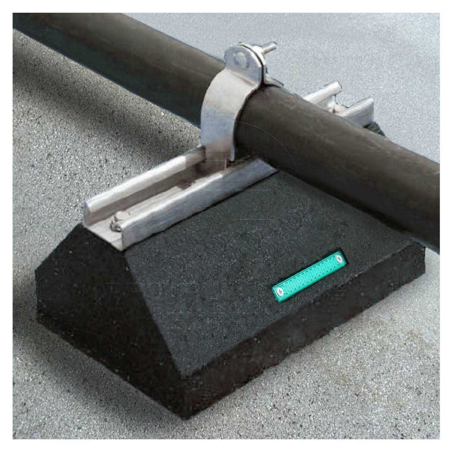 Highcraft cst-10t Rooftop Pipe Support Block with Galvanized Steel Strut - Image 4