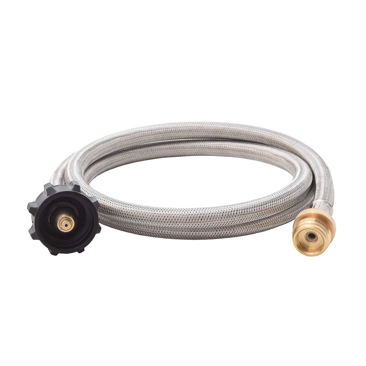 Flame King Steel Braided Hose With Regulator