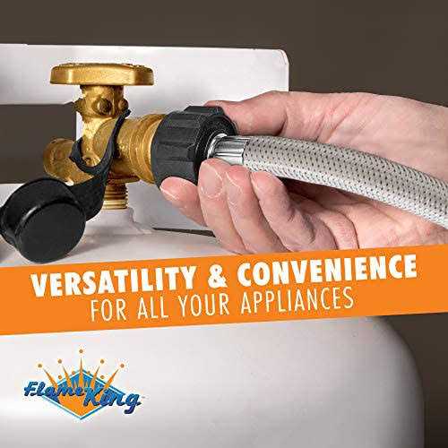 Flame King Steel Braided Hose With Regulator - Image 4