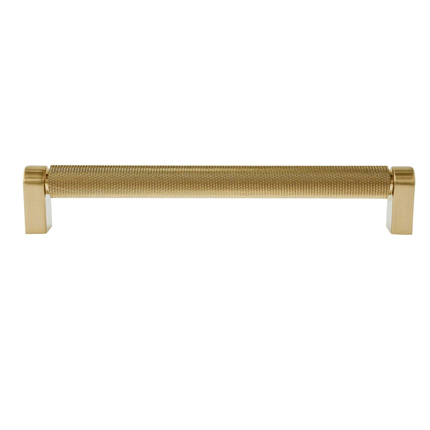 Sumner Street Home Hardware Kent Knurled 7 in. Satin Brass Drawer Pull - Image 4