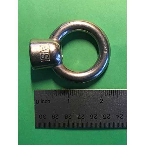US Stainless Stainless Steel 316 Lifting Eye Nut UNC Marine Grade - Image 3