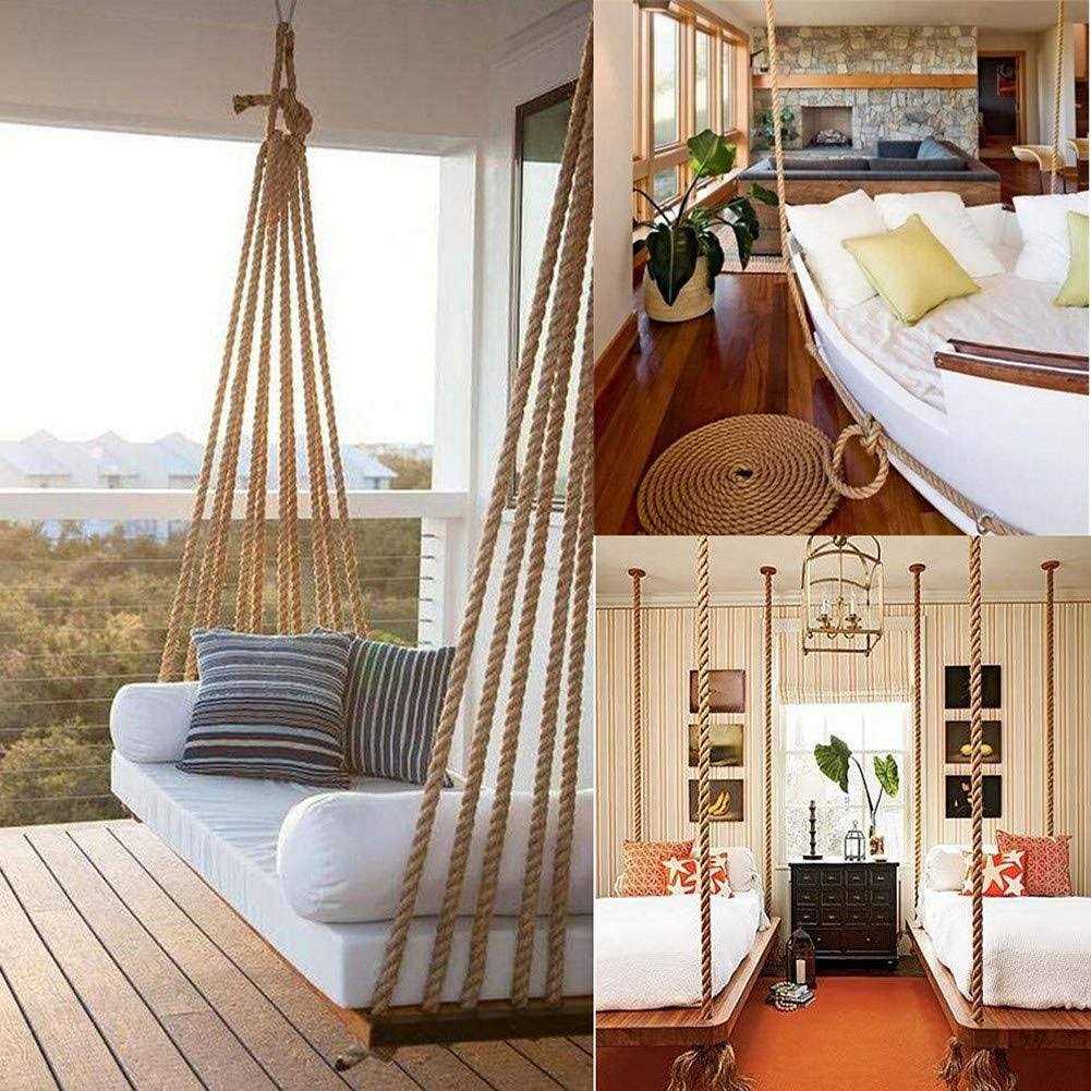 Twisted Manila Rope Jute Rope Natural Thick Hemp Rope for Docks - Image 4