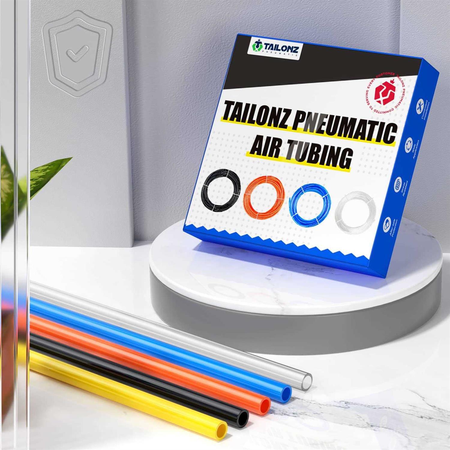 Tailonz Pneumatic Air Line od Black Pneumatic Nylon Tube 32.8ft Air Brake Tubing Nylon Hose - Image 3