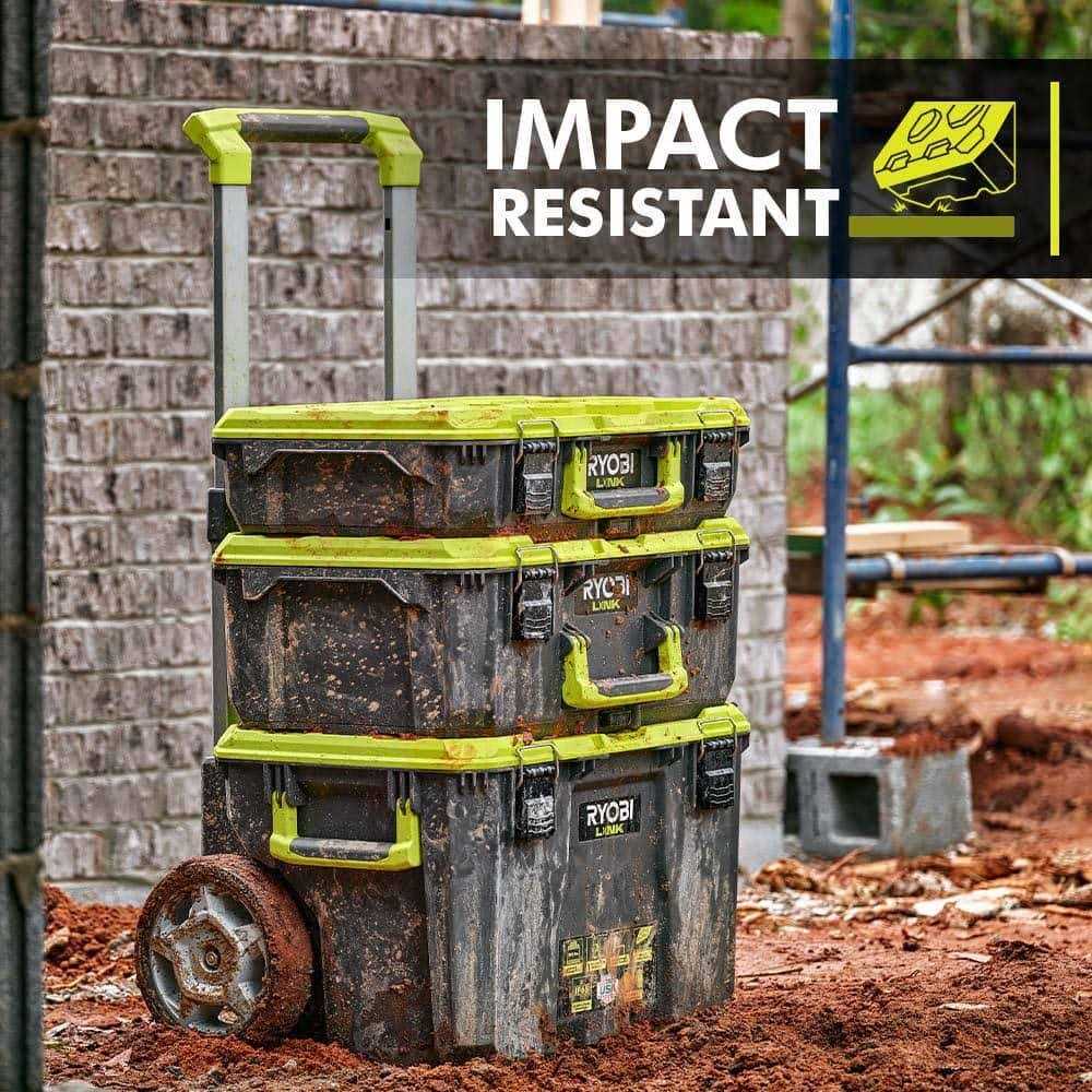 RYOBI LINK Rolling Tool Box with Standard Tool Box - Image 2